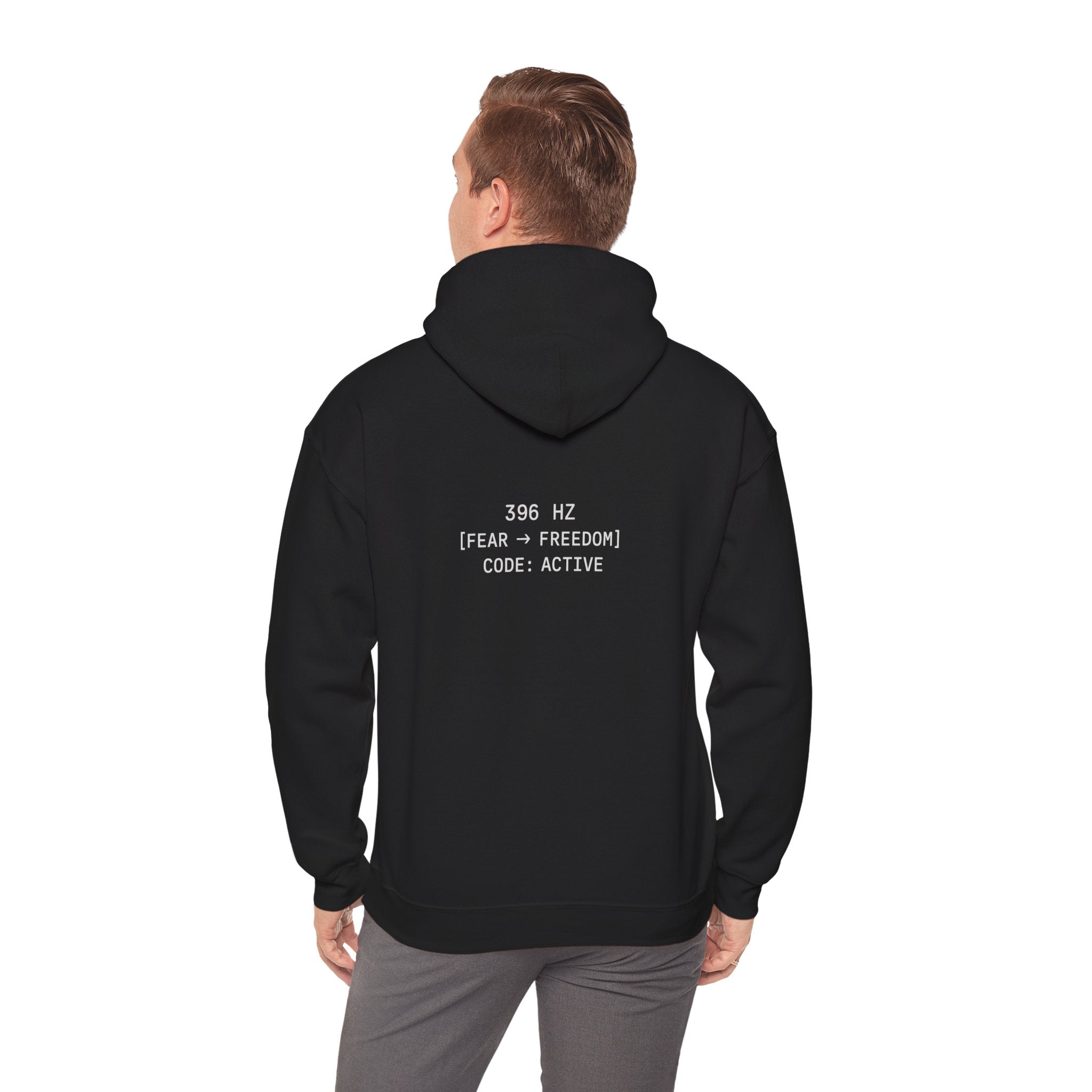396.HZ//F2F Hoodie – Shadow Black for Fear to Freedom