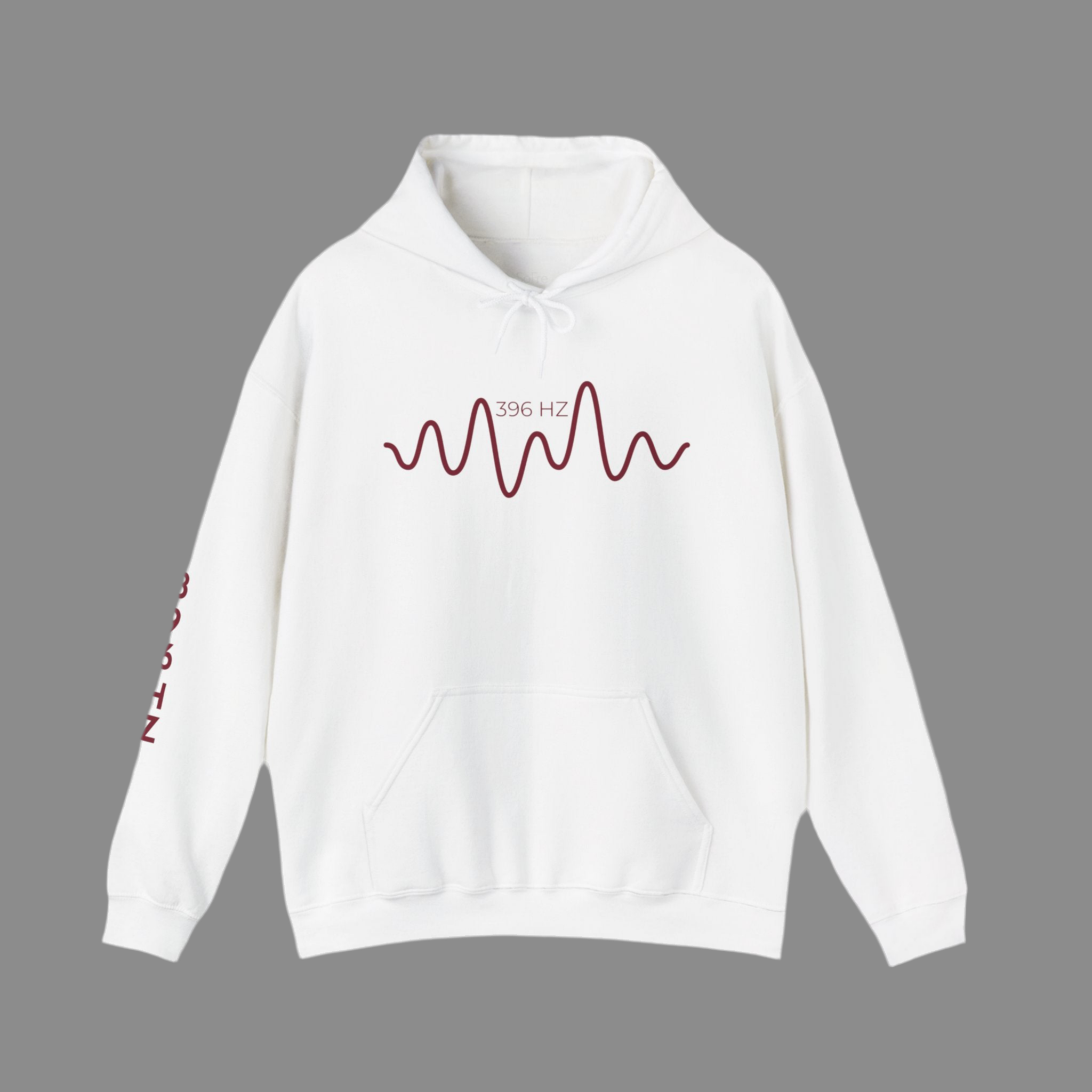396 Hz “Fear to Freedom” Hoodie – Shadow Black | Minimal Frequencywear™