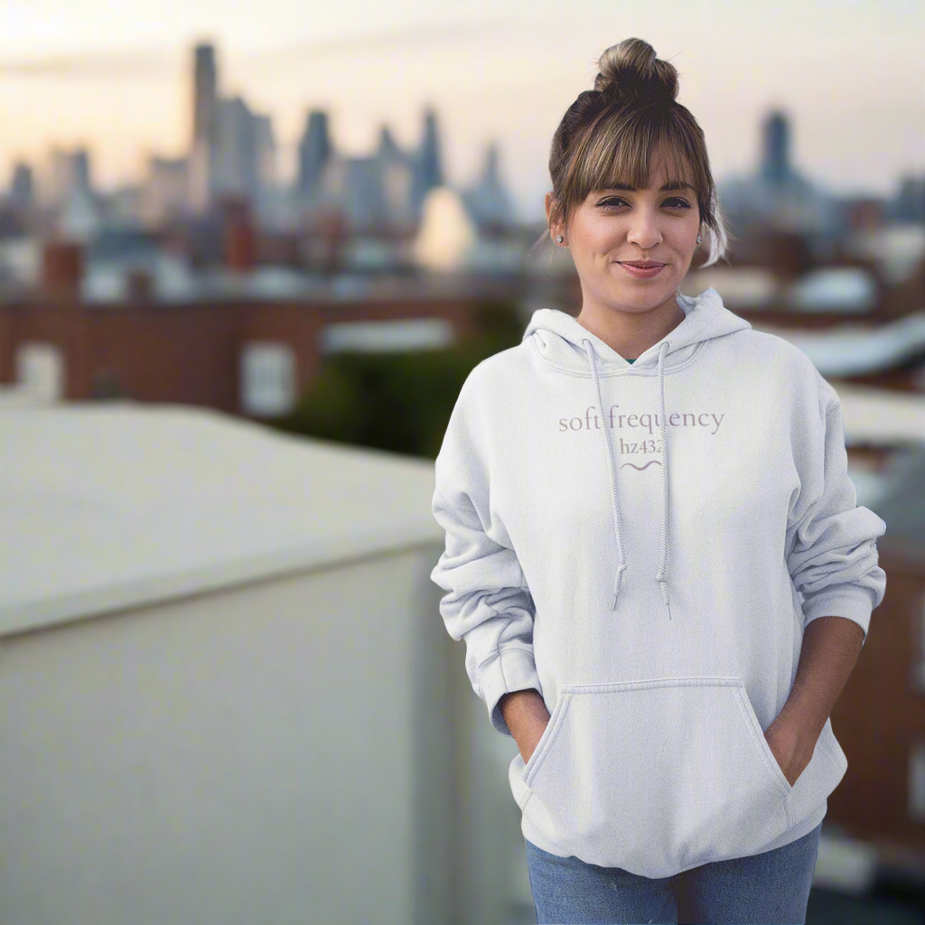 444 Angel Number Hoodie – Soft Frequencywear – Halo | 432 Hz Shift Energy Hoodie