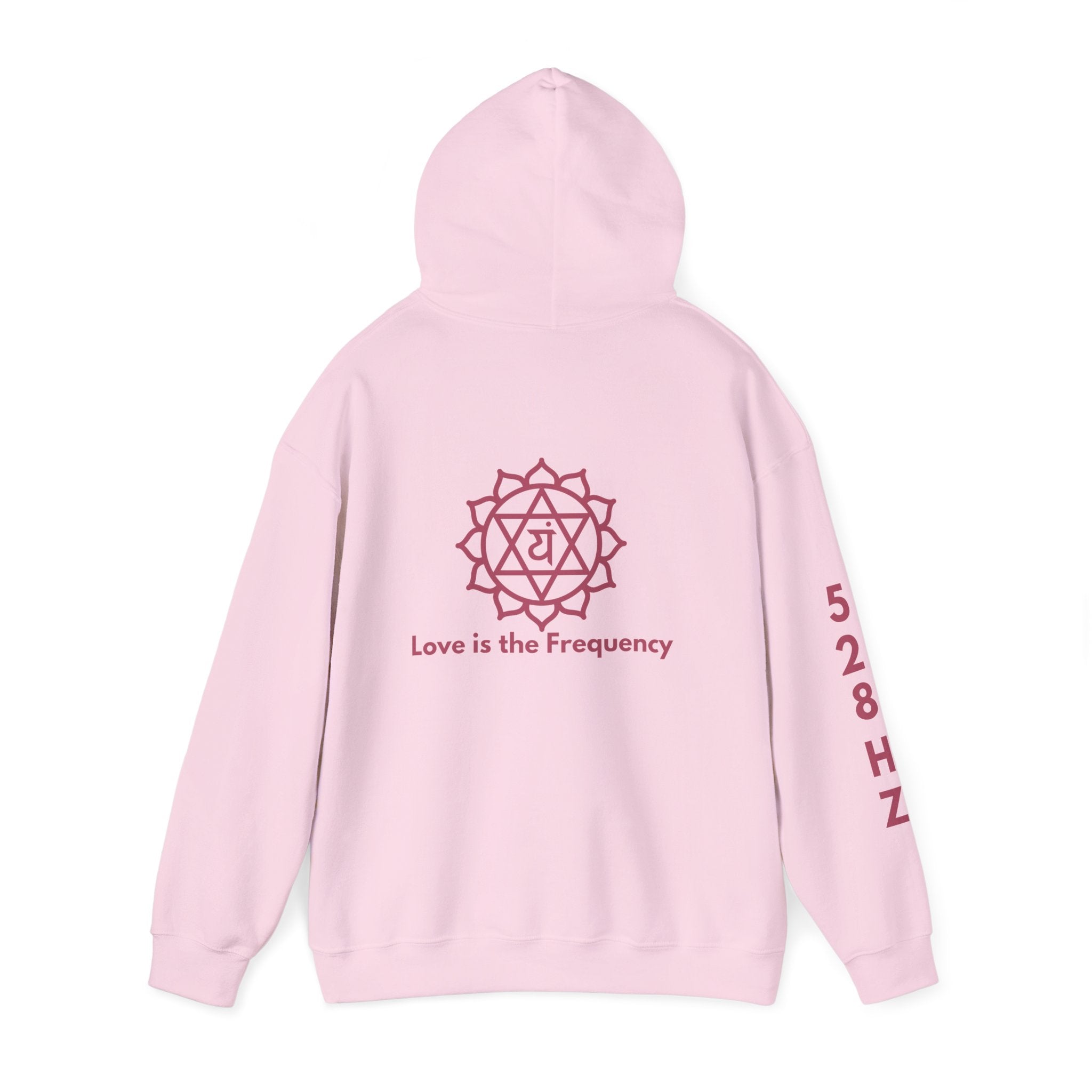 528 Hz hoodie blush Love chakra