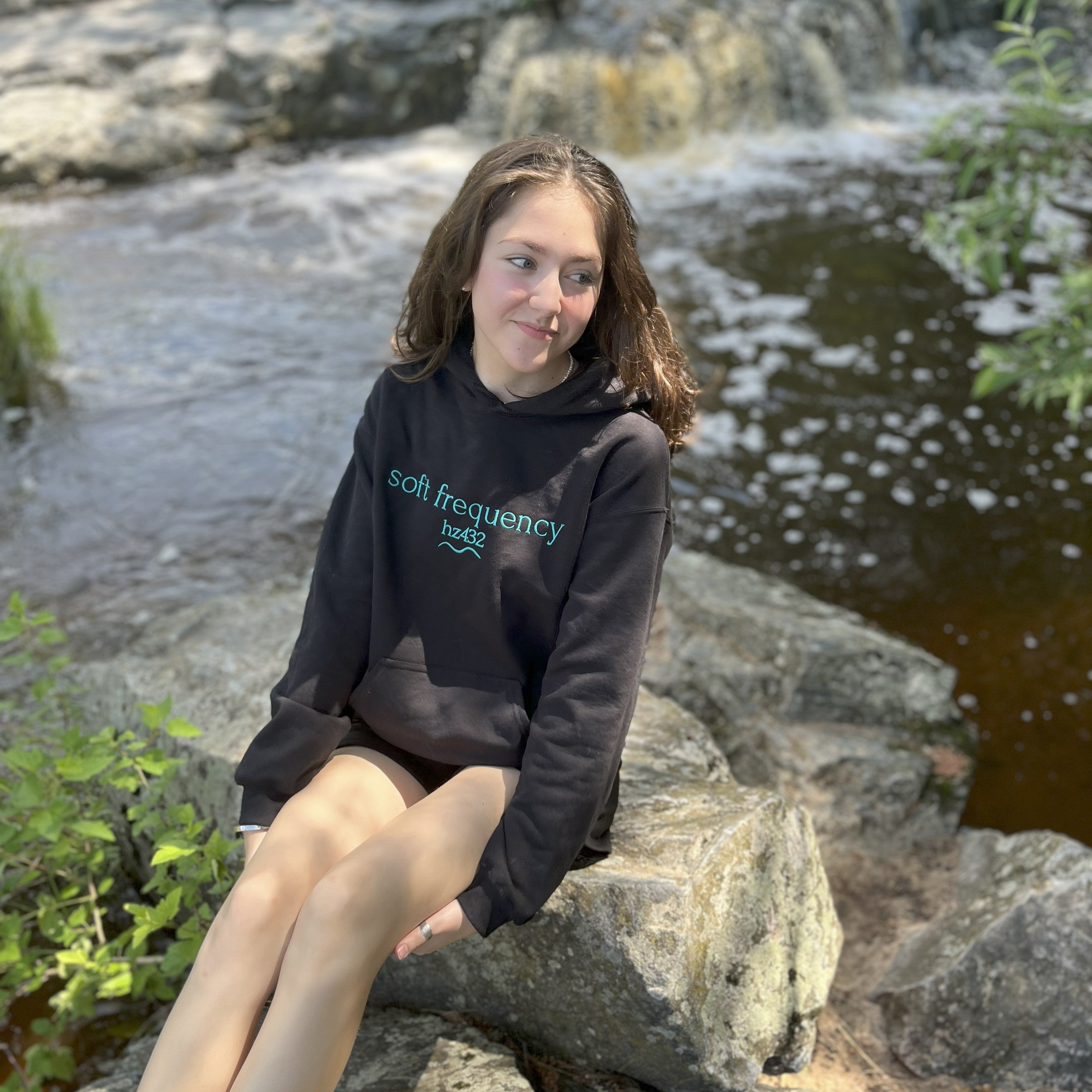 444 Eclipse Teal Hoodie – Soft Frequencies™ in 432 Hz *LIMITED EDITION*