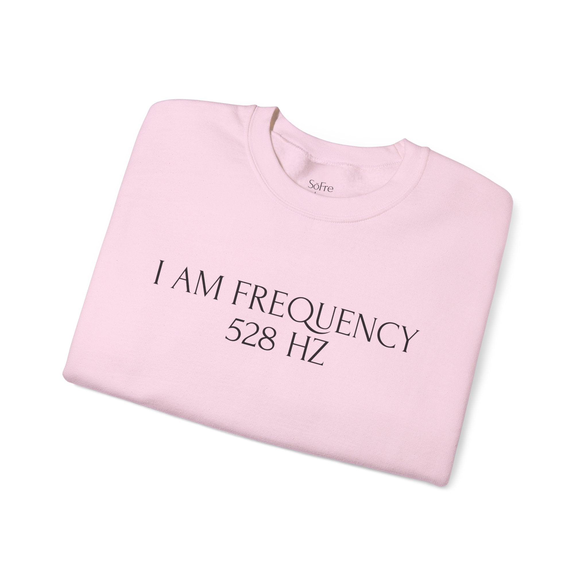 I Am Frequency Crewneck – 528 Hz | Soft Frequencies™