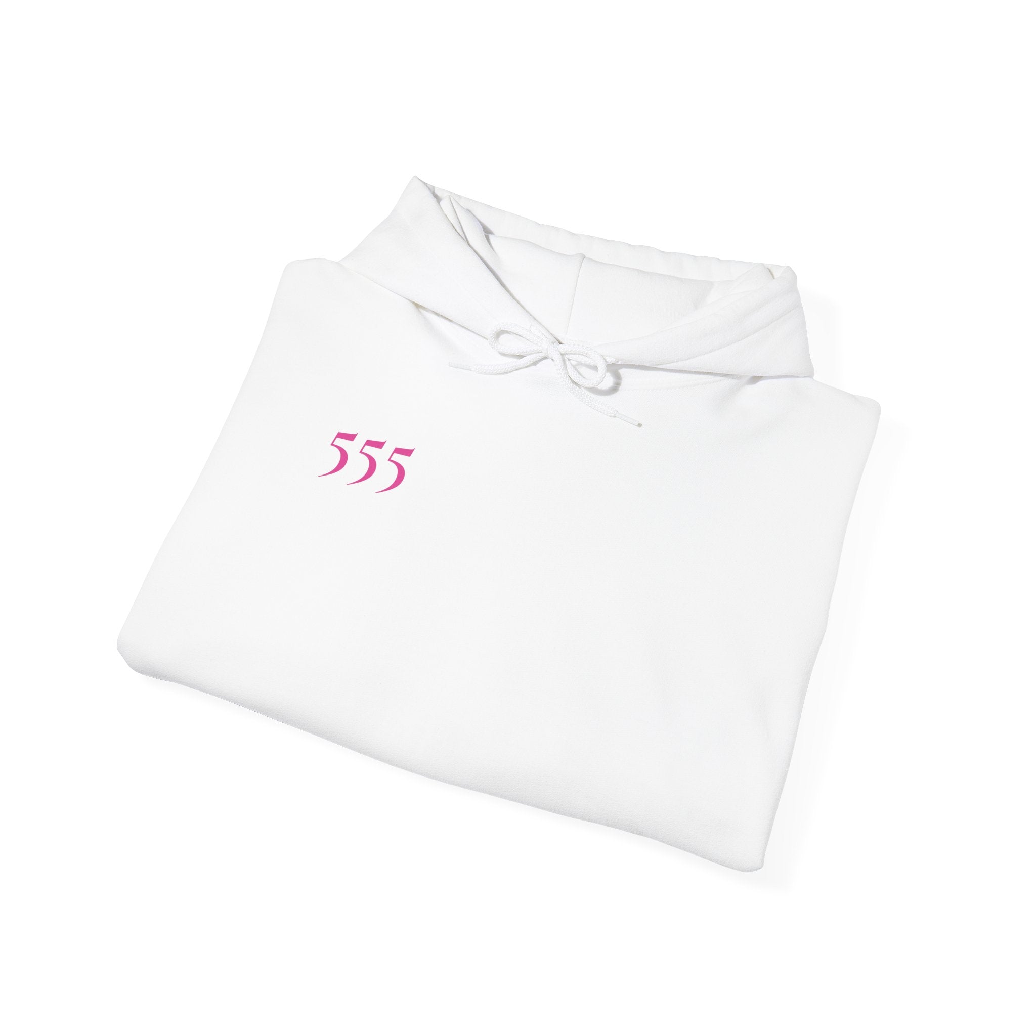 555 Frequency Hoodie – Eclipse Black | Angel Number Transformation Streetwear