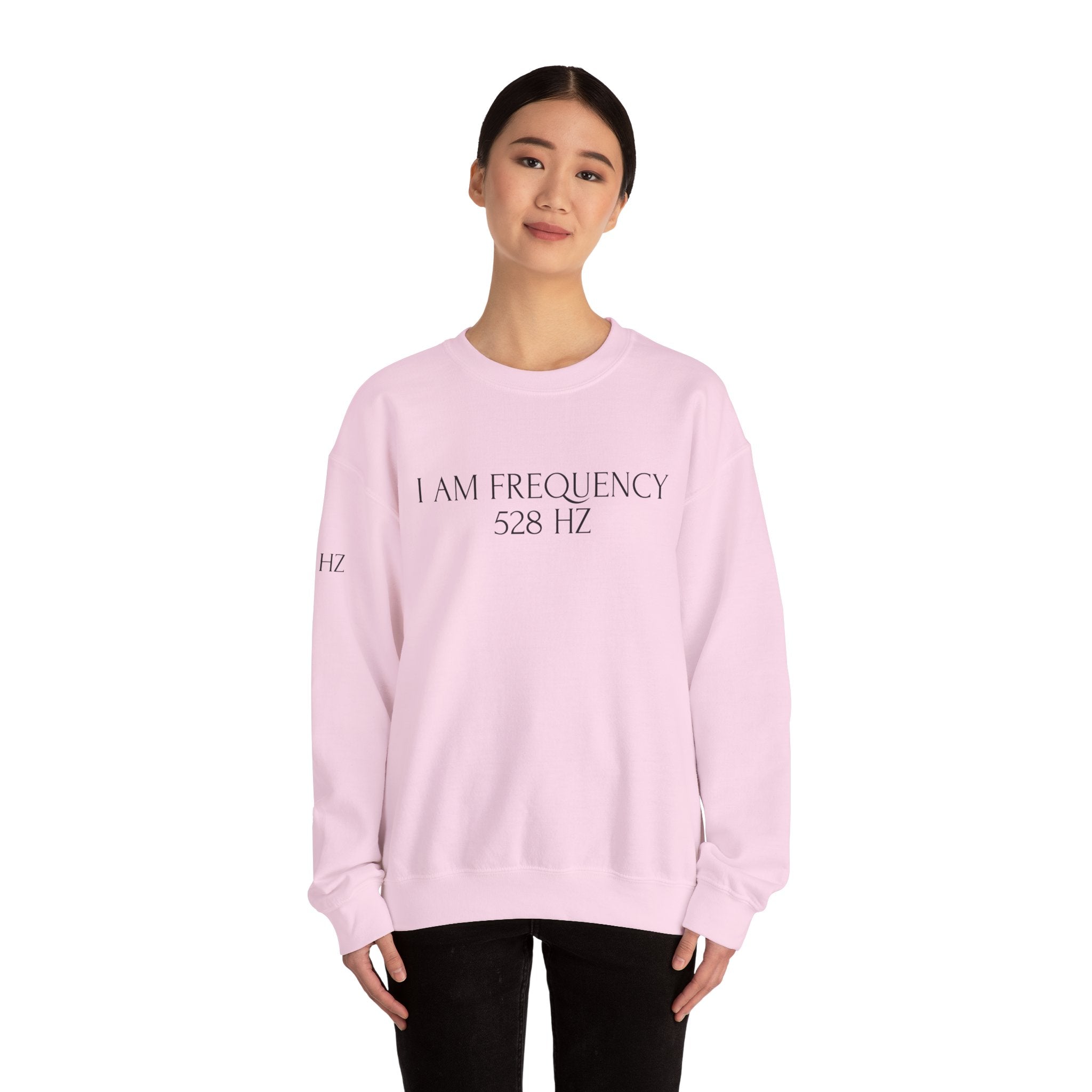 I Am Frequency Crewneck – 528 Hz | Soft Frequencies™