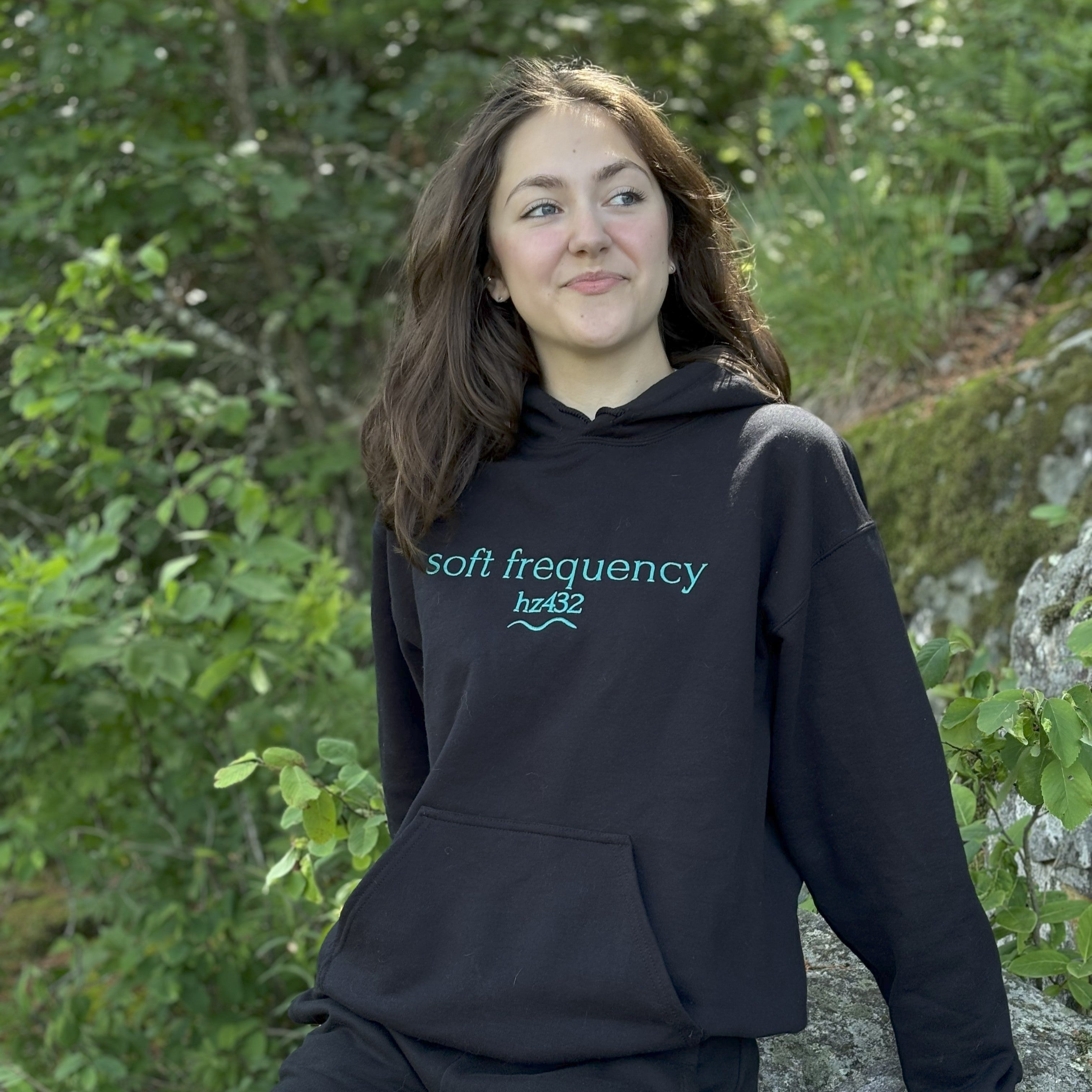 444 Eclipse Teal Hoodie – Soft Frequencies™ in 432 Hz *LIMITED EDITION*